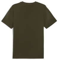Мужская футболка Puma Ess Elevated Embroidered Tee Dark Olive, s.S фото №2 — интернет-магазин Desire.md