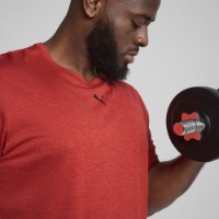 Мужская футболка Puma M Tad Essentials Heather Left Chest Logo Tee Red Fire Heather, s.L фото №3 — интернет-магазин Desire.md