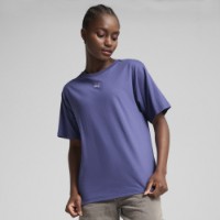 Tricou de dame Puma Ess Logo Relaxed Tee Blue Crystal, s.M imaginea #2 — magazin online Desire.md