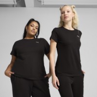 Женская футболка Puma Ess Logo Tee Puma Black, s.M (68237401) фото №2 — интернет-магазин Desire.md