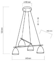 Люстра Tk-Lighting Aida 2576 Black фото №2 — интернет-магазин Desire.md