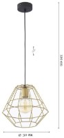 Люстра Tk-Lighting Diamond 3220 Gold фото №2 — интернет-магазин Desire.md