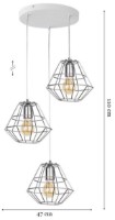 Lustră Tk-Lighting Diamond 4277 Silver imaginea #2 — magazin online Desire.md