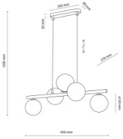 Lustră Tk-Lighting Estera 4549 Gold imaginea #4 — magazin online Desire.md