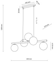 Люстра Tk-Lighting Estera 6707 Black фото №4 — интернет-магазин Desire.md