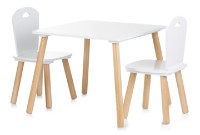 Детский столик со стульями Chipolino White MDF (DIWH02410323)