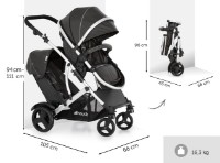 Коляска Hauck Duett 2 Black фото №9 — интернет-магазин Desire.md
