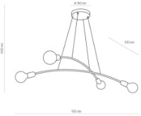 Люстра Tk-Lighting Helix 2727 Gold фото №2 — интернет-магазин Desire.md