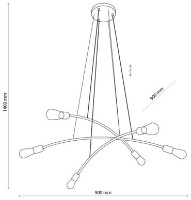 Люстра Tk-Lighting Helix 5621 Gold фото №3 — интернет-магазин Desire.md