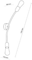 Candelabru de perete Tk-Lighting Helix 6457 Gold imaginea #2 — magazin online Desire.md