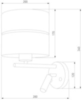 Candelabru de perete Tk-Lighting Hilton 4176 White/Silver imaginea #2 — magazin online Desire.md