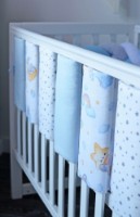 Protectie laterala pentru patut Veres Sleepy Moon Blue (154.03.06.1) imaginea #3 — magazin online Desire.md