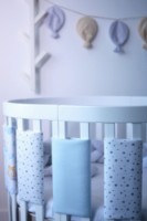 Protectie laterala pentru patut Veres Sleepy Moon Blue (154.03.06.1) imaginea #6 — magazin online Desire.md