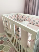 Protectie laterala pentru patut Veres Sleepy Moon Pink (154.05.01) imaginea #4 — magazin online Desire.md
