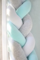 Protectie laterala pentru patut Veres White Mint Grey (154.02.17) imaginea #2 — magazin online Desire.md