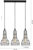 Lustră Tk-Lighting Long 2209 Black imaginea #2 — magazin online Desire.md