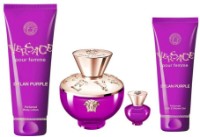 Парфюмерный набор для неё Versace Dylan Purple EDP 100ml + EDP 5ml + Shower Gel 100ml + Body Lotion 100ml