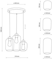 Lustră Tk-Lighting Marco 3325 Green/Brown imaginea #3 — magazin online Desire.md