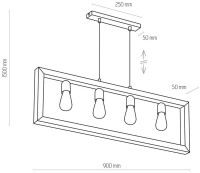 Lustră Tk-Lighting Metro 4276 Natural Wood imaginea #2 — magazin online Desire.md