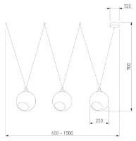 Люстра Tk-Lighting Pobo 1981 Black фото №4 — интернет-магазин Desire.md
