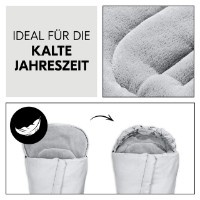 Plic pentru bebeluși Hauck Pushchair Footmuff Winter Grey imaginea #2 — magazin online Desire.md
