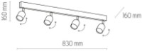 Потолочный светильник Tk-Lighting Top 6268 Black/White фото №2 — интернет-магазин Desire.md