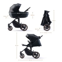 Коляска Kinderkraft Prime2 2in1 Venezian Black (KSPRIM02BLK2000) фото №3 — интернет-магазин Desire.md