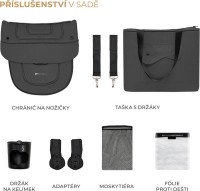 Коляска Kinderkraft Yoxi 2in1 Moonlight Grey (KSYOXI00GRY2000) фото №3 — интернет-магазин Desire.md