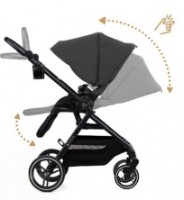 Коляска Kinderkraft Yoxi Moonlight Grey (KSYOXI00GRY0000) фото №2 — интернет-магазин Desire.md