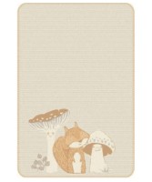 Plapumă pentru bebeluși IBENA Jacquard Decke Plize 100x150cm Grey/Orange