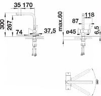 Смеситель для кухни Blanco Fontas II Filter (527736) фото №2 — интернет-магазин Desire.md