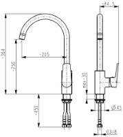 Baterie bucătărie Armatura Onyks (115346) imaginea #2 — magazin online Desire.md
