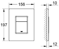 Кнопка смыва Grohe Even Black (38732KF0) фото №2 — интернет-магазин Desire.md
