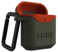 Husă pentru căști UAG Apple Airpods Std. Issue Hard Case 001 V2 Olive/Orange (10242F117297) imaginea #6 — magazin online Desire.md