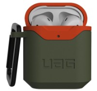Husă pentru căști UAG Apple Airpods Std. Issue Hard Case 001 V2 Olive/Orange (10242F117297) imaginea #8 — magazin online Desire.md