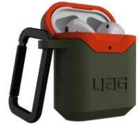 Husă pentru căști UAG Apple Airpods Std. Issue Hard Case 001 V2 Olive/Orange (10242F117297) imaginea #9 — magazin online Desire.md