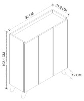Dulăpior Nex Home 12-30-01 White imaginea #3 — magazin online Desire.md