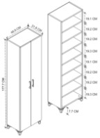 Dulap Nex Home 12-51-02 Oak imaginea #3 — magazin online Desire.md