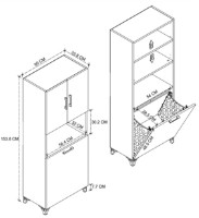 Dulap baie Nex Home 12-71-01 White imaginea #2 — magazin online Desire.md