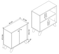 Dulăpior Nex Home 15-22-14 Oak/White imaginea #4 — magazin online Desire.md