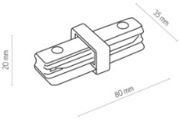 Трековый коннектор Tk-Lighting Tracer 4067 White фото №2 — интернет-магазин Desire.md