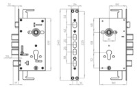 Дверной замок Ajax CH-09CT фото №2 — интернет-магазин Desire.md