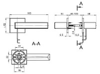 Дверная ручка Fuaro RL CP-8 Red Line фото №2 — интернет-магазин Desire.md
