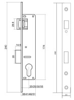 Дверной замок Profmet 443142 фото №2 — интернет-магазин Desire.md
