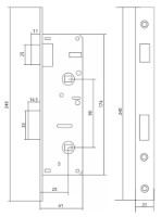 Дверной замок Profmet 443162 фото №2 — интернет-магазин Desire.md