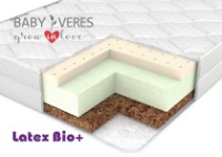 Saltea pentru copii Veres Latex bio+ 120x60x12cm  (50.7.02)