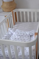 Lenjerie de pat pentru copii Veres Smiling Animals White/Grey (154.6.01.110)