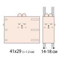 Protectie laterala pentru patut Veres Summer Kitty Beige (154.05.14) imaginea #6 — magazin online Desire.md