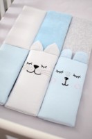 Protectie laterala pentru patut Veres Summer Kitty Blue (154.05.16) imaginea #2 — magazin online Desire.md