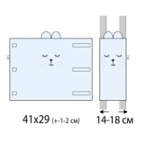 Protectie laterala pentru patut Veres Summer Kitty Blue (154.05.16) imaginea #6 — magazin online Desire.md